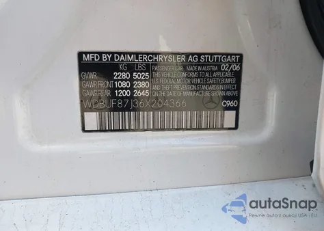2006 Mercedes-Benz E 350 4Matic from USA, damaged, VIN WDBUF87J36X204366